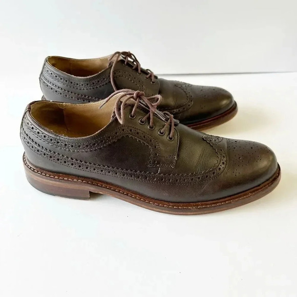 HOUSE OF HOUNDS Mens 10 UAE 44‎ Dark Brown Oxford Wingtip Dress Shoes main image 8